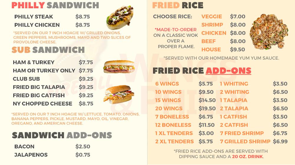 Fireball Wings & Philly Menu image 4