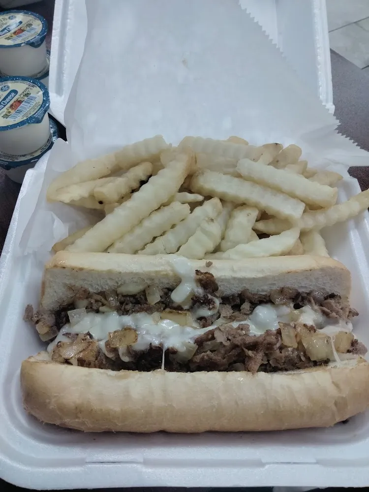 Philly Cheesesteak and Fries